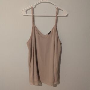 Torrid Sophie Tan V-Neck Chiffon Swing Cami Size 2X